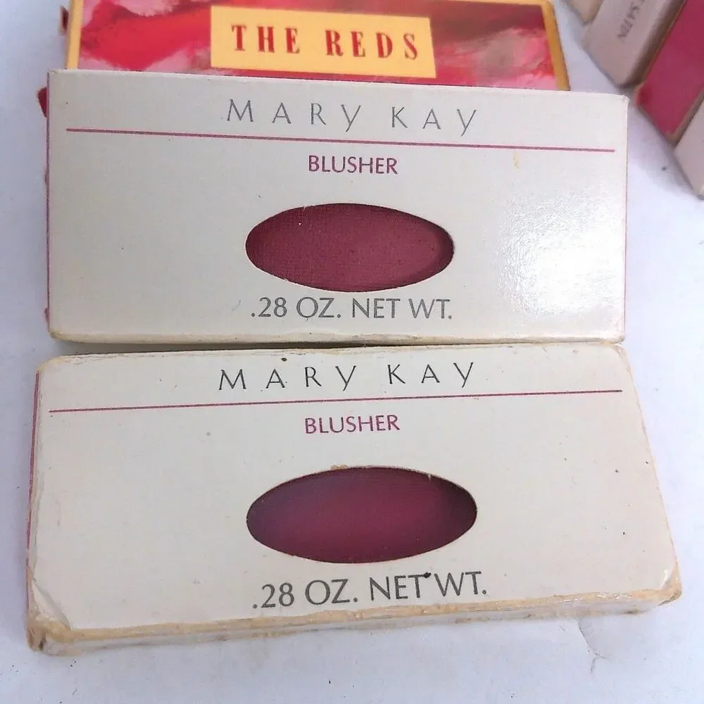 Vtg Mary Kay Blush Violet Mauve Satin Holly Berry Orchid Lilac Very Berry Set 7